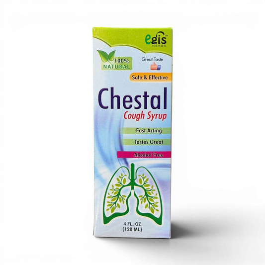 Chestal Cough Syrup – 100% natural, alcohol-free, fast-acting relief for cough with great taste, 120ml