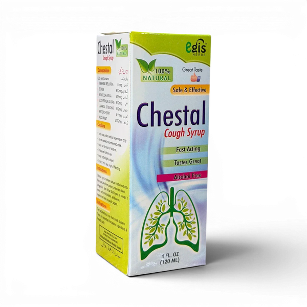 Chestal Cough Syrup – 100% natural, alcohol-free, fast-acting relief for chest congestion and cough, 120ml