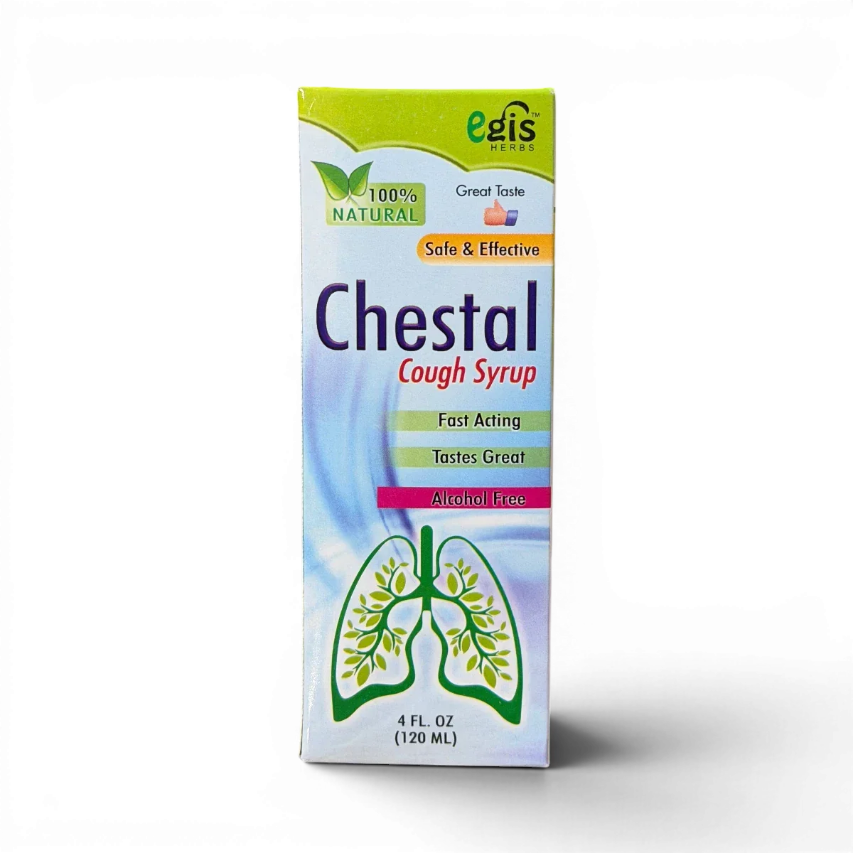 Chestal Cough Syrup – 100% natural, alcohol-free, fast-acting relief for cough with great taste, 120ml