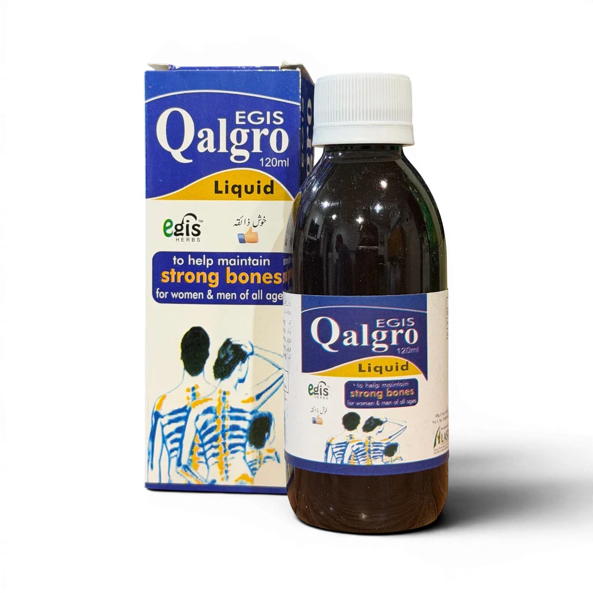 Egis Qalgro Liquid 120ml for strong bones, bone strength supplement for adults, OTC medicine
